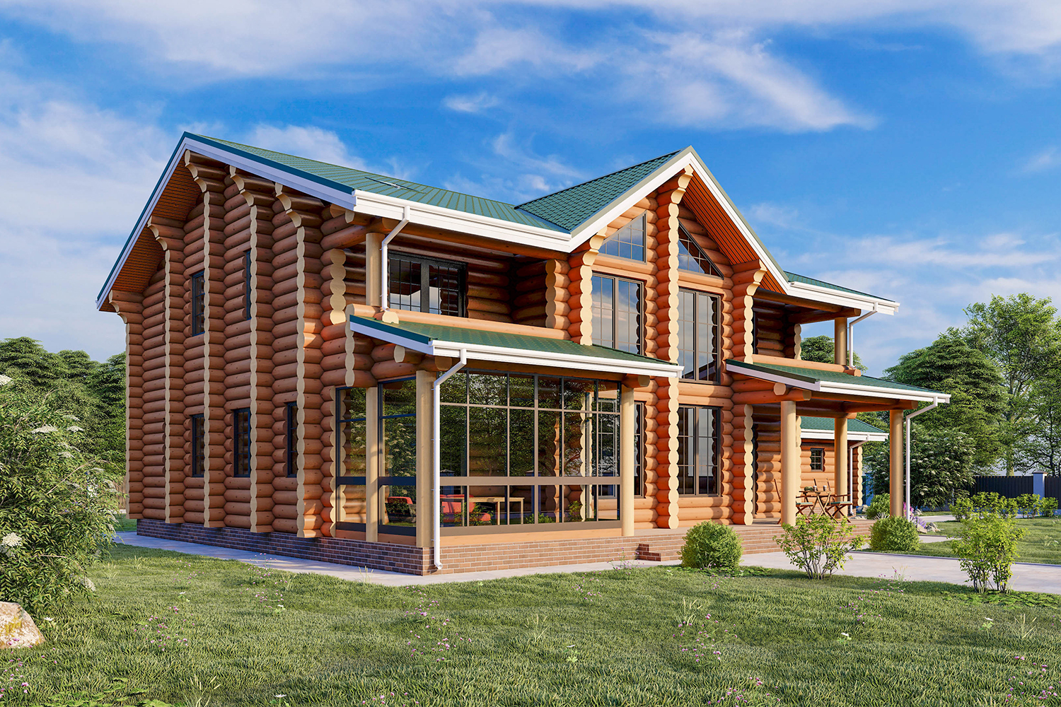 Дом из бревна VZ-132  